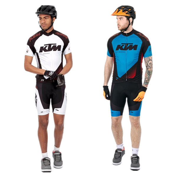 Pro Team KTM Cycling Jersey Bib Set MTB Bike Clothing Bicycle Wear Clothes Ropa Ciclismo Mens Short Maillot Culotte