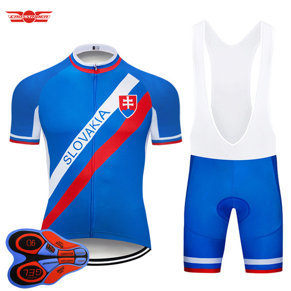 Crossrider 2018 Slovakia Cycling Jersey MTB Uniform Bike Clothing Bicycle Wear Clothes Men Short 9D Gel Pad Maillot Culotte Suit