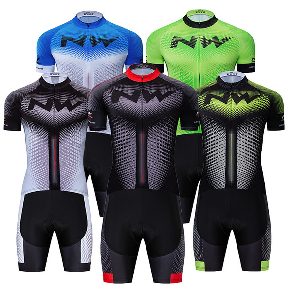 NW Cycling Jersey 9D Bib Set MTB Northwave Quick Dry Bicycle Clothing Bike Wear Clothes Mens Short Maillot Culotte