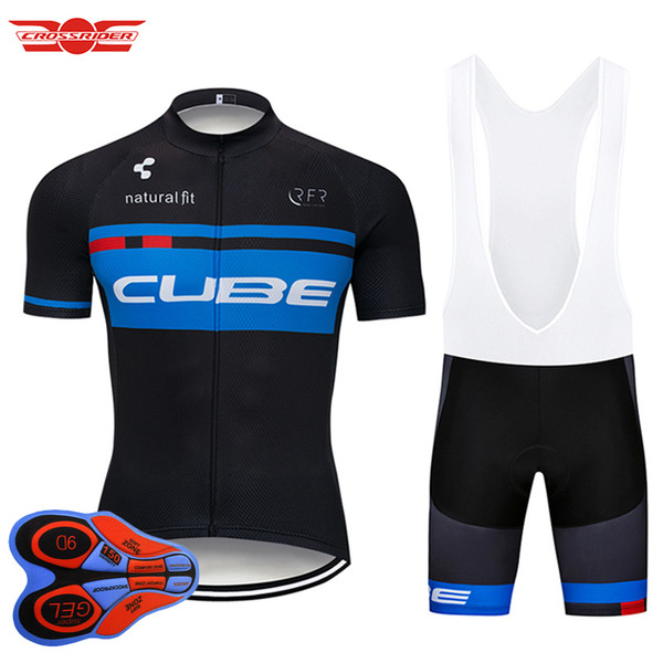 2018 Pro Team CUBE Cycling Jersey Set MTB Uniform Bike Clothing Bicycle Wear Ropa Ciclismo Mens Short Maillot Culotte