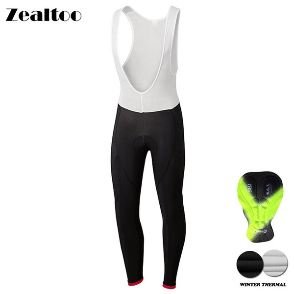 Zealtoo Winter Thermal Men/Woman's Cycling Long Bicycle Pants Gel Pad Bike Tights Mtb Ropa Pantalon Ciclismo Invierno