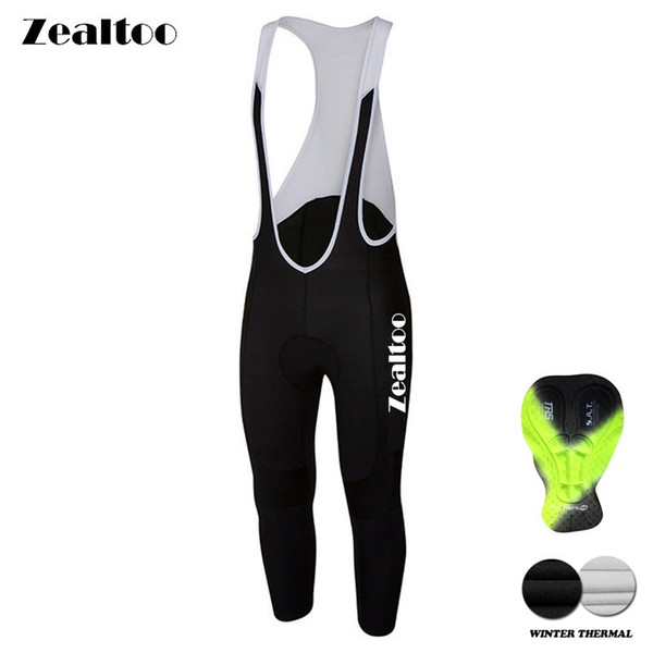 Zealtoo 2018 winter fleece Ropa Ciclismo cycling Quick-dry long bib pants Breathable Cycling tights MTB Bicycle maillot bike clothing