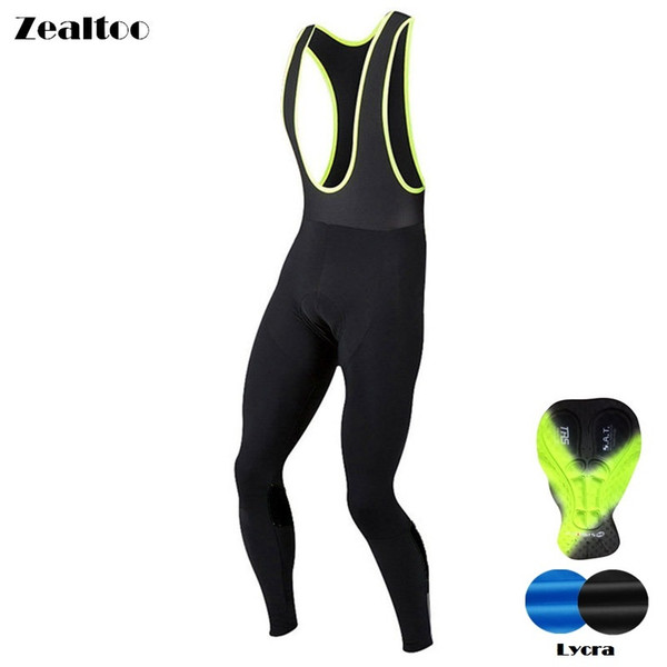 Zealtoo Spring pantalones ciclismo/Autumn Quick Dry Cycling Long Bicycle Bib Pants Gel Pad Bike Bib Tights Mtb Men Ropa Ciclismo