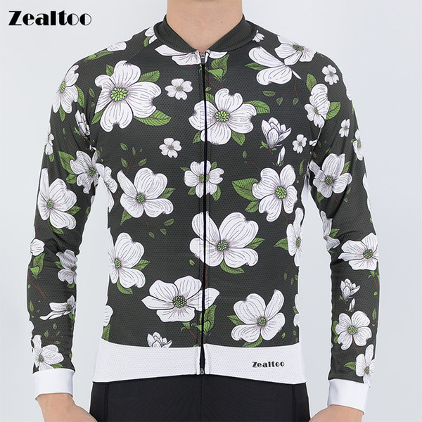 Zealtoo 2018 Autumn Pro outdoor Breathable Cycling Jersey Ropa Ciclismo Mtb Long Sleeve Men Bike Wear Clothing Maillot