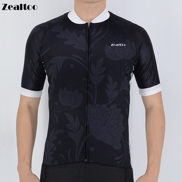 Zealtoo 2018 sublimation printing White Short Sleeve Cycling jersey mtb Bike Clothing Bicycle Clothes Ropa Maillot Ciclismo