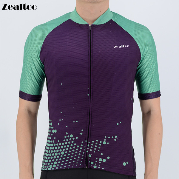 Zealtoo Cycling Jersey 2018 Pro Team Mens MTB Road Bike Jersey Short Sleeve Breathable Cozy Bicycle DH Jersey Cycling Clothing