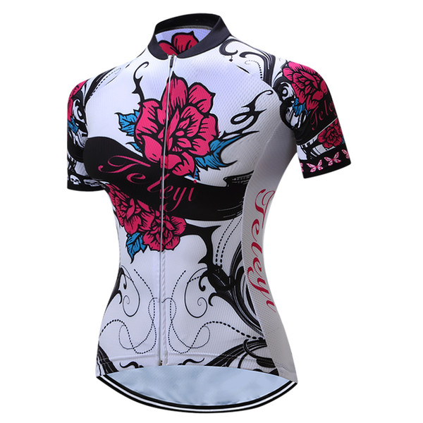 VACOVE Short sleeves Cycling Clothing Pro Team MTB bike jerseys Women Breathable Ropa Ciclismo cycling shirt Polyester Cycling jerseys PT27