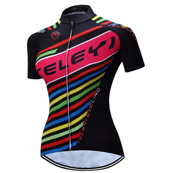 VACOVE Women Breathable Ropa Ciclismo cycling shirt Polyester Cycling jerseys Short sleeves Cycling Clothing Pro Team MTB bike jerseys PT22