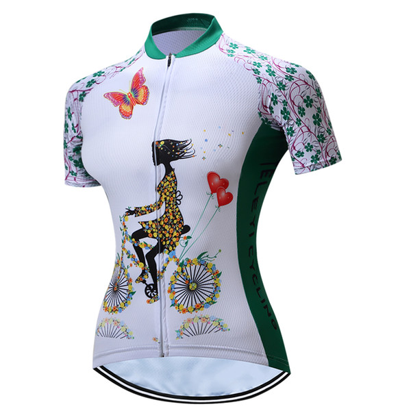 VACOVE Short sleeves Cycling Clothing Pro Team MTB bike jerseys Women Breathable Ropa Ciclismo cycling shirt Polyester Cycling jerseys PT28