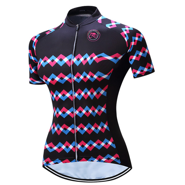 VACOVE Women Breathable Ropa Ciclismo cycling shirt Polyester Cycling jerseys Short sleeves Cycling Clothing Pro Team MTB bike jerseys PT23