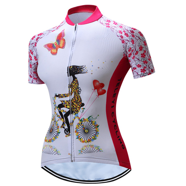 VACOVE Short sleeves Cycling Clothing Pro Team MTB bike jerseys Women Breathable Ropa Ciclismo cycling shirt Polyester Cycling jerseys PT29