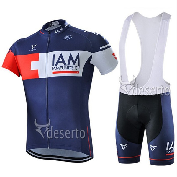 2017 Brand New IAM Pro Team Short sleeves Breathable Cycling Clothing MTB bike jerseys Ropa Ciclismo Cycling jersey GEL Breathable Pad Sets