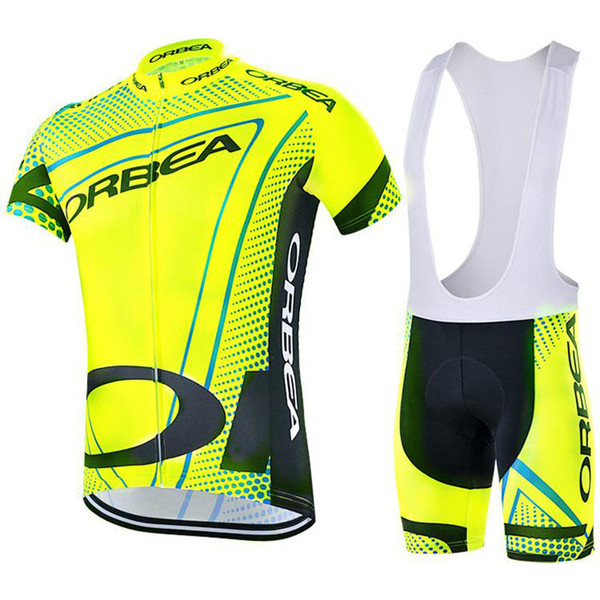 2017 Brand New 10 colors Pro Team Orbea Men's Short sleeve 100% Polyester Cycling jersey Sets Quick-Dry Cycle Clothes Mountain Bicycle Wear