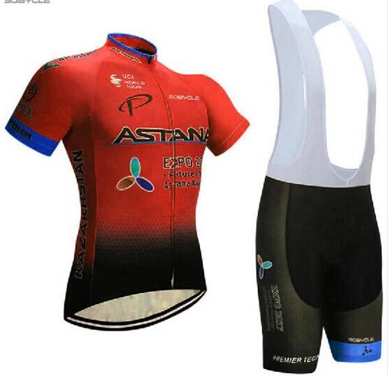 2018 TEAM ASTANA Cycling jersey gel bike shorts SOBYCLE Ropa Ciclismo mens summer quick-dry PRO BICYCLING wear Maillot Culotte