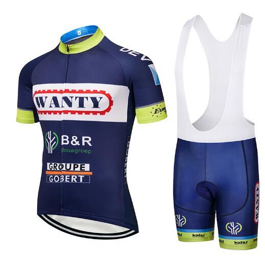 2018 WANTY TEAM Cycling Jerseys Breathable Bike Clothing Quick-Dry Bicycle Sportwear Ropa Ciclismo GEL Pad Black Bike Bib Pants