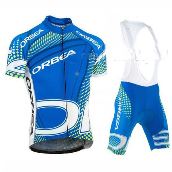 2018 Brand New Pro Team Orbea Men's Short sleeve 100% Polyester Cycling jersey Sets Quick-Dry Cycle Clothes Mountain Bicycle Wear Sets