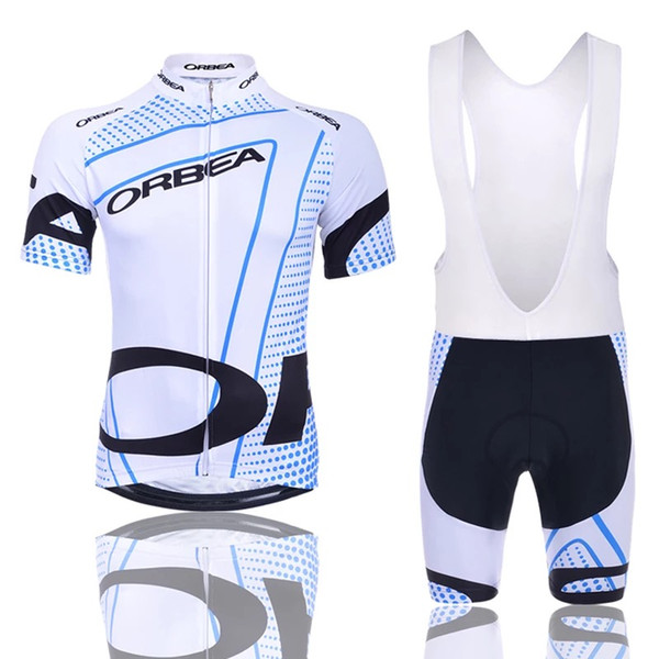 2017 Brand New colors Pro Team Orbea Men's Short sleeve 100% Polyester Cycling jersey Sets Quick-Dry Cycle Clothes Mountain Bicycle Wear