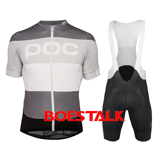 2019 POC bike outdoor Jersey short-sleeved shirt short strap set breathable wicking summer men's suit can be customized factory dir