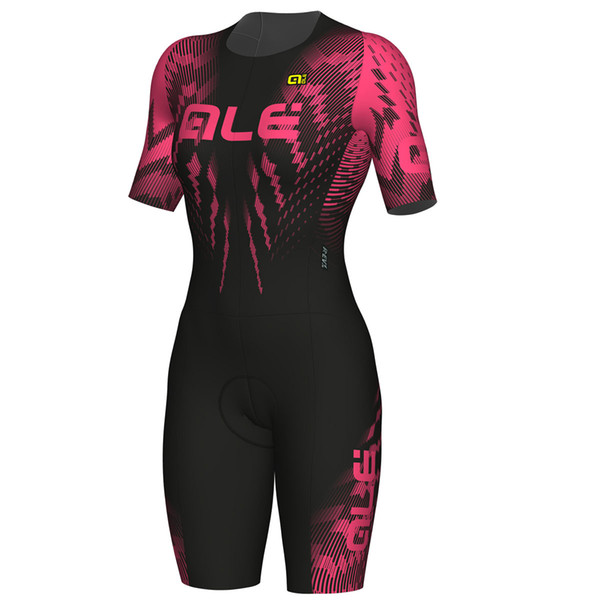 2018 PRO RACE team red women Italian craftsmanship CUSTOM TRIATHLON LONG TRI STELLE FRONT ZIPPER SKINSUIT Run clothing Swimwear