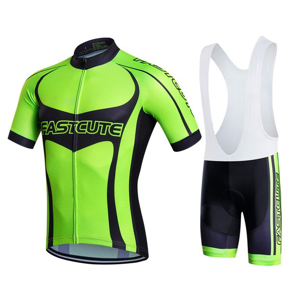 100% Polyester Lycra Fabric Quick Dry Cycling Jersey 3 Different Colors Cycling Clothing Bib Shorts Suit Size XS- 5XL