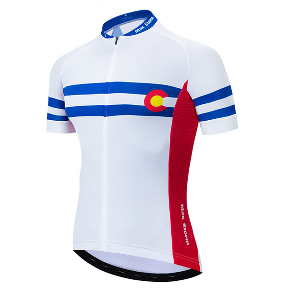 2019 Colorado New Team Cycling Jersey Customized Road Mountain Running Top max storm Reflective zipper 4 pocket