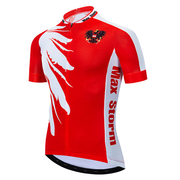 2019 Austria New Team Cycling Jersey Customized Road Mountain Race Top max storm Reflective zipper 4 pocket