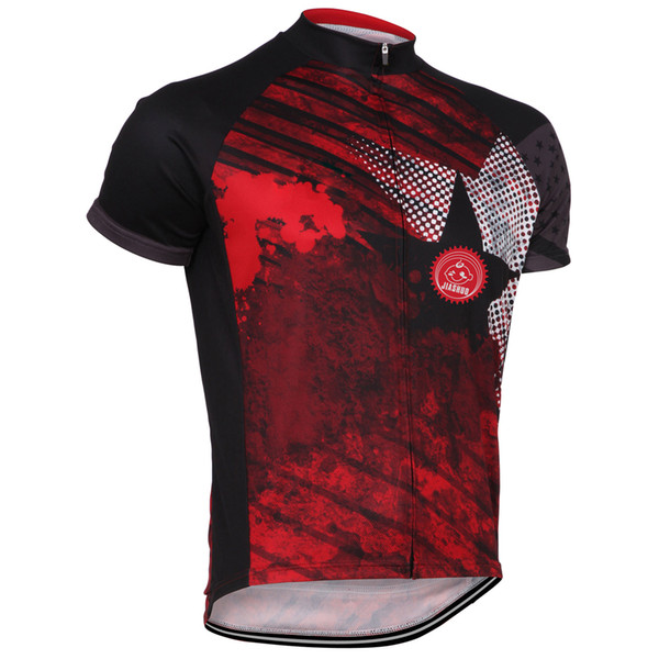 NEW Hot 2017 Big stars Red JIASHUO Bike Classical mtb road RACE Team Pro Cycling Jersey / Shirts & Tops Clothing Breathable Customized