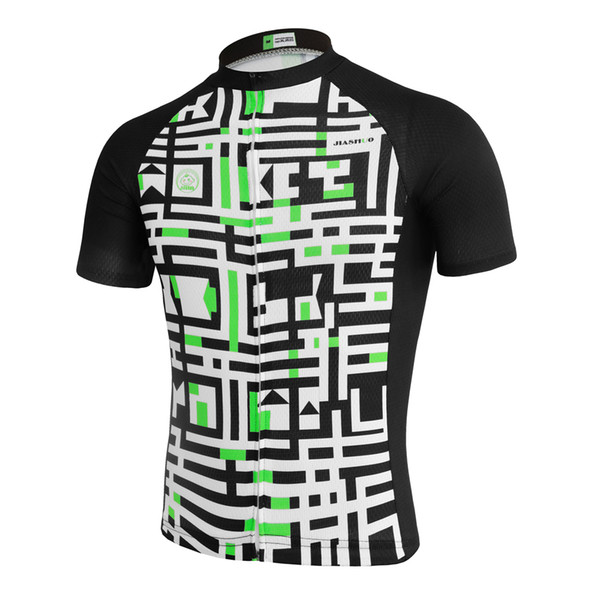 Customized NEW Hot 2018 Green Black Lines JIASHUO mtb road RACING Team Bike Pro Cycling Jersey / Shirts & Tops Clothing Breathing Air