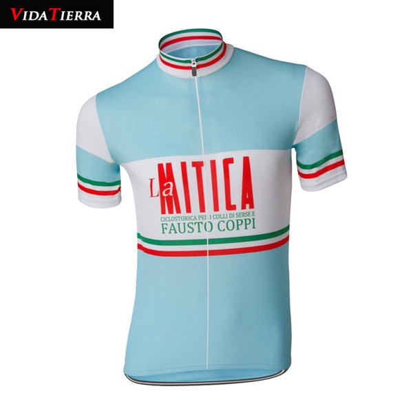 VIDATIERRA 2019 Wholesale custom cycling jersey la clothing bike wear short sleeve pro racing riding maillot Outdoor sports can custom Retro