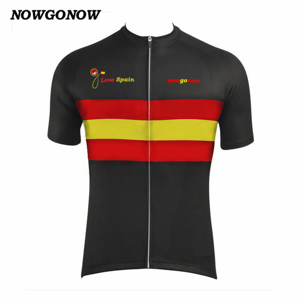 Wholesale custom hot 2017 cycling jersey black spian flag classic clothing bike wear team pro racing mtb road maillot ropa ciclismo NOWGONOW