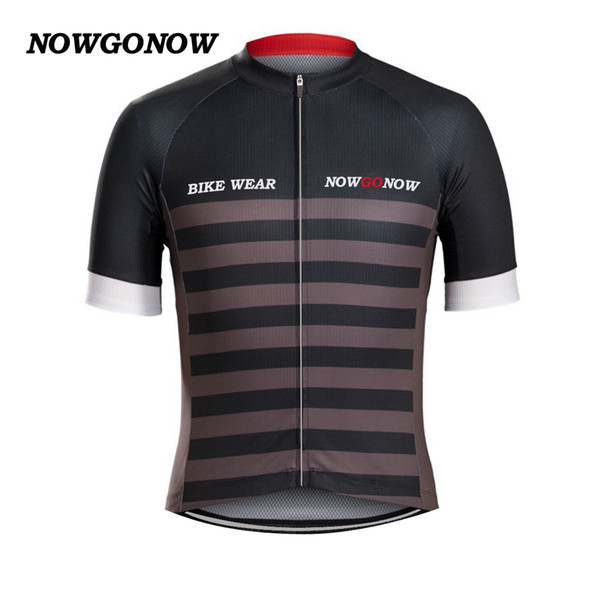 NEW Man 2017 cycling jersey clothing bike wear tops bicycle cycle shirt brown black MTB road team pro ride tops NOWGONOW maillot ciclismo