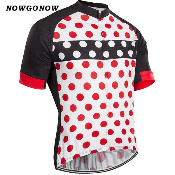 Men 2017 cycling jersey clothing bike wear red dot black maillot ciclismo team clothing bike wear racing riding mtb road sportwear NOWGONOW