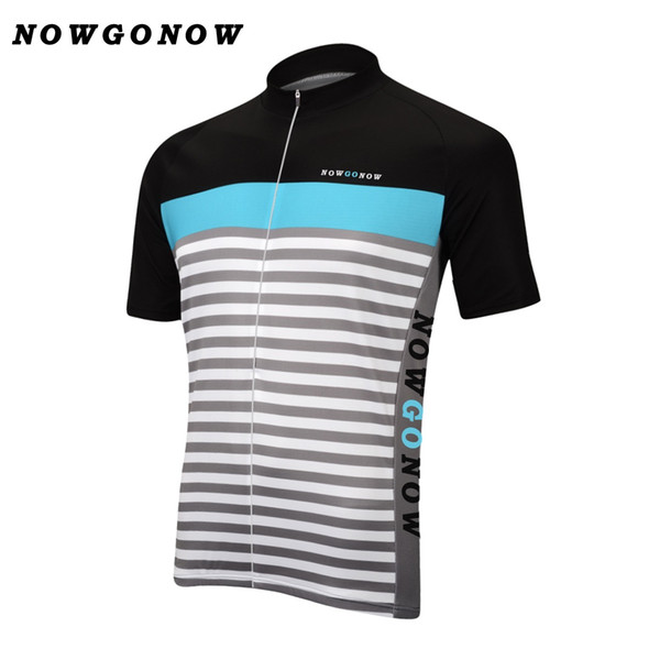 wholesale custom HOT Man tops cycling jersey summer clothing bike wear blue black pro racing NOWGONOW new road maillot ciclismo