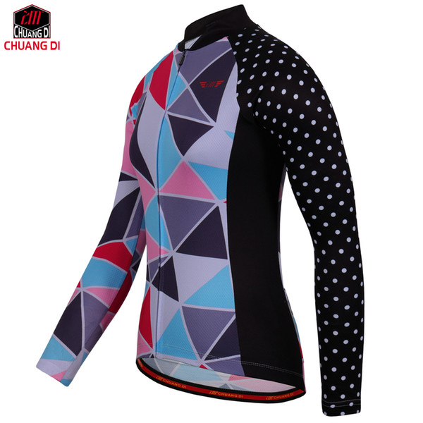 Women's Cycling Jersey Long Sleeve Bicycle Clothing Breathable Cycling Shirt Bike Jersey