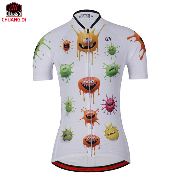 Road cycling/Personality cartoon Short Sleeve Cycling Jersey for Women bike/bicycle/ropa ciclismo clothing women cycling jerseys