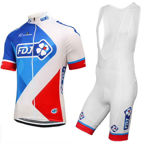 Pro team FDJ Short cycling jersey Breathable bike wear 9D bib SET MTB uniform Breathable cycling clothes Maillot Culotte