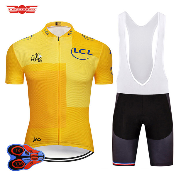 2018 Tour De France Cycling Jersey Set MTB Shirt Bike Clothing Ropa Ciclismo Bicycle Clothes Cycling Wear Mens Short Maillot Culotte