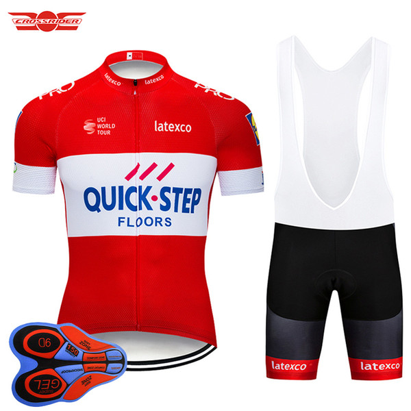 2018 Pro Team QUICK-STEP Cycling Jersey Set MTB Uniform Bike Clothing Bicycle Wear Ropa Ciclismo Mens Short Maillot Culotte