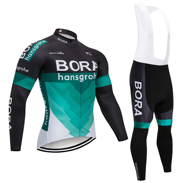 2018 TEAM BORA Cycling Jersey Bike Clothing Pants Set Mens 9D pads Ropa Ciclismo Winter Thermal Fleece Cycling Wear Bicycle Clothes