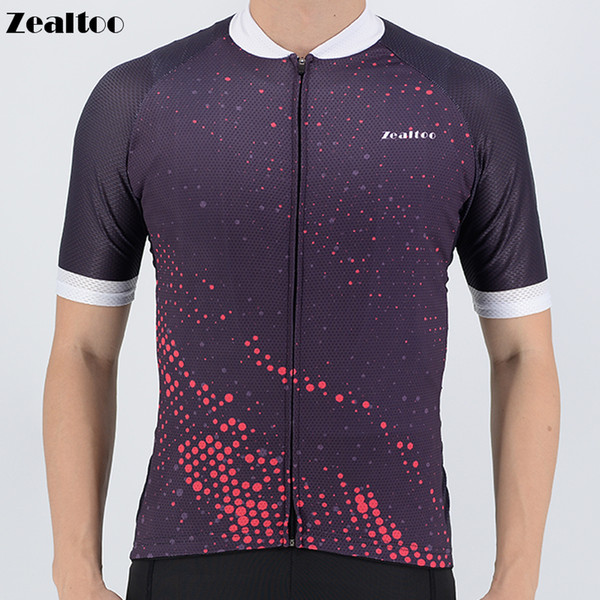 Zealtoo 2018 Pro Mens Cycling Jersey MTB Road Bike Jersey Short Sleeve Breathable Cozy Bicycle DH Jersey Cycling Clothes