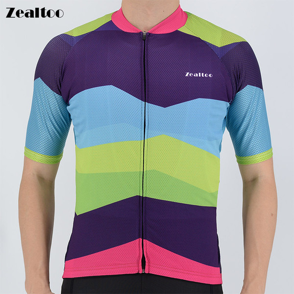 Zealtoo Quick Dry Cycling Jersey Summer Short Sleeve MTB Bike Cycling Clothing Ropa Maillot Ciclismo Racing Bicycle Jersey