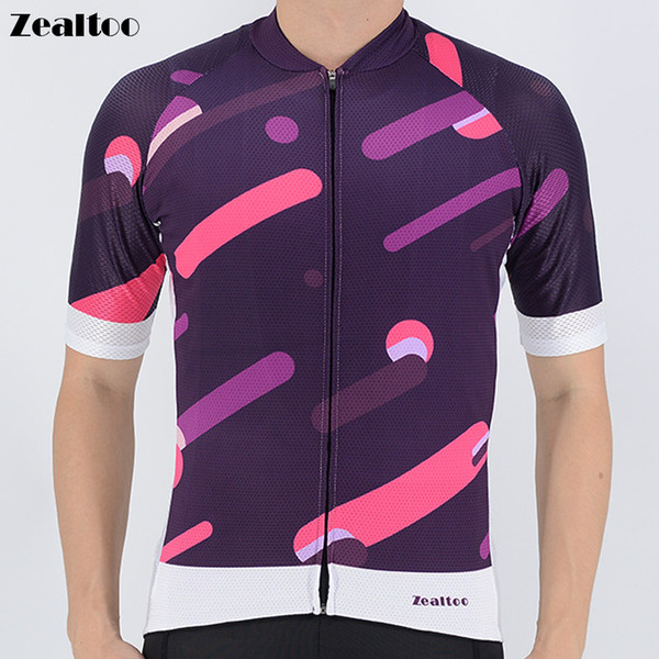 Zealtoo 2018 Men's Breathable Pro team Summer Cycling Jersey Short Sleeve Bicycle Jerseys Road Bike Cycling Clothing Tops