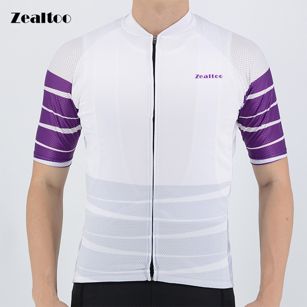 Zealtoo 2018 Purple Cycling Jersey Summer Short Sleeve MTB Bike Cycling Clothing Ropa Maillot Ciclismo Racing Bicycle Clothes