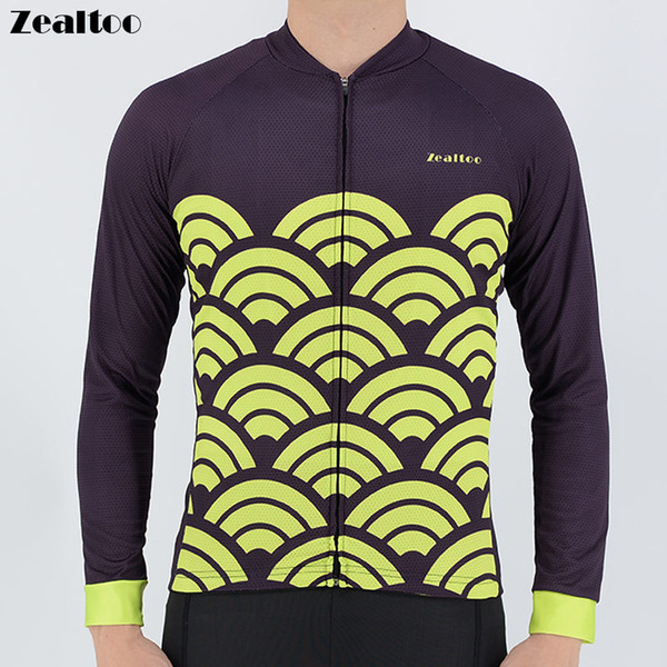 Zealtoo 2018 Mens Pro Long Sleeve Cycling Jersey Mtb Cycling Clothing Bicycle Maillot Ropa Ciclismo Sportwear Bike Clothes