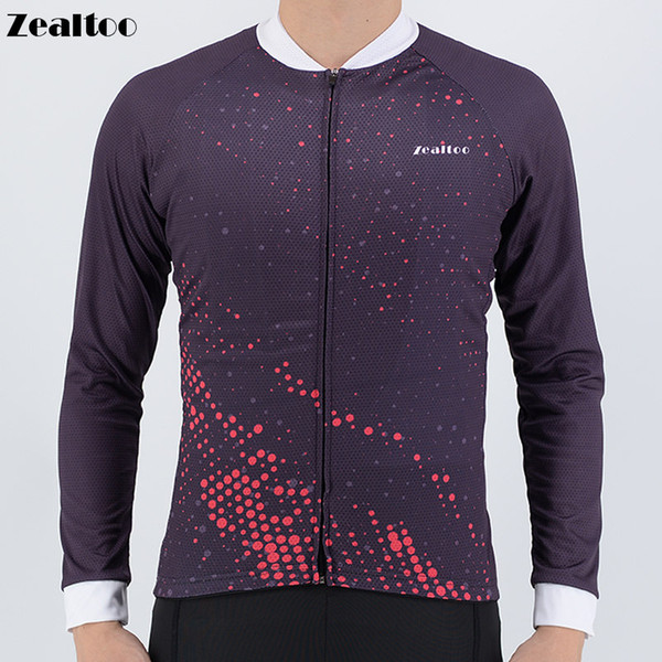 Zealtoo Mens Ropa Ciclismo Pro Team 2018 New Cycling Jersey Long Sleeve Bike Clothing Bicycle Shirt Maillot MTB Clothes