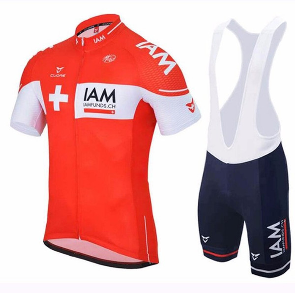 Brand New Blue Iam Pro Team Short sleeves Breathable Cycling Clothing MTB bike jerseys Ropa Ciclismo Cycling jersey GEL Breathable Pad Sets