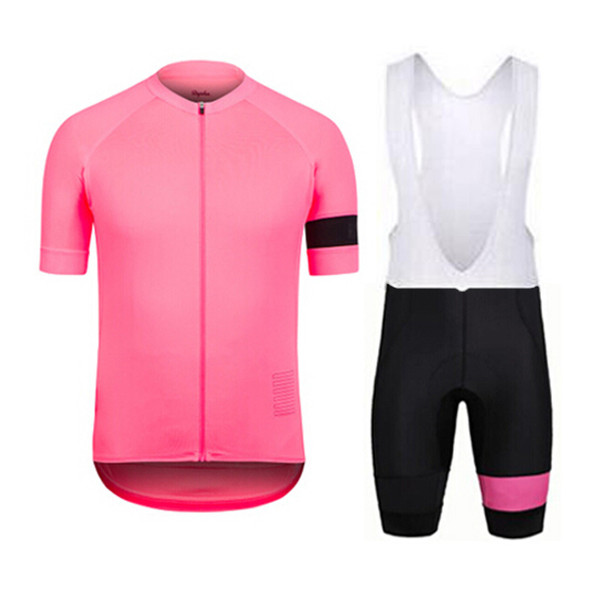 Rapha Team Cycling Short Sleeves Jersey Bib Shorts Sets 2019 Men 100 %Polyester Quick -Dry Bike Bicycle Sportswear U40841