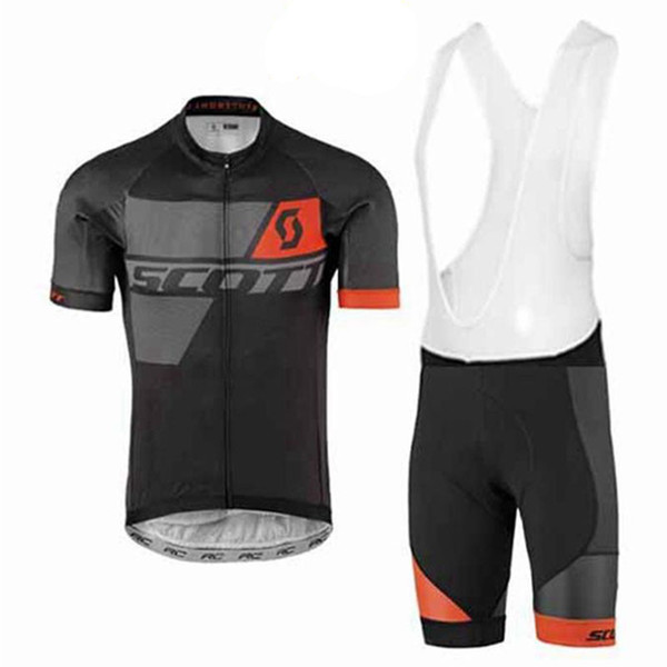 Uci 2017 Scott Cycling Team Jersey 9d Gel Pad Bike Shorts Ropa Ciclismo Mens Summer Tour Bicycling Maillot Culotte Clothing Set