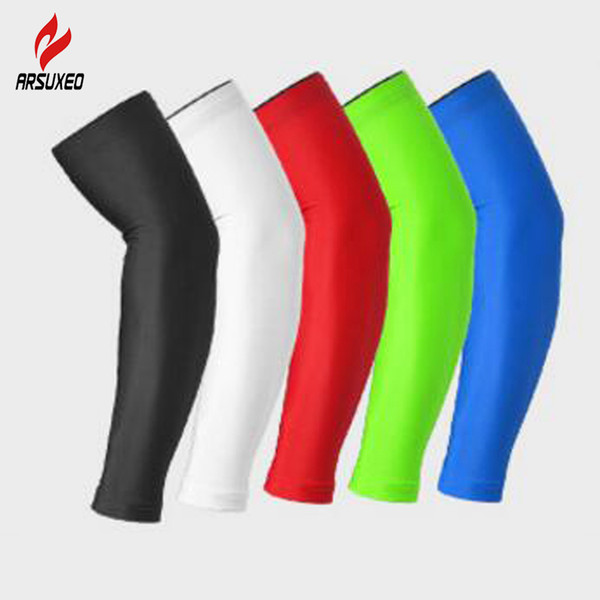 Wholesale Arm Sleeve Cycling Arm Warmers MTB Bike Bicycle Sleeves Armwarmer UV Protection Cuff Sleeves Basketball Running Golf Arm Sleeves