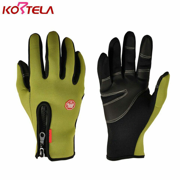 Men Bike Bicycle Gloves Full Finger Bike Bicycle MTB Gloves Touch Screen Winter Warm Guantes Ciclismo Non-slip Gloves For Men Women